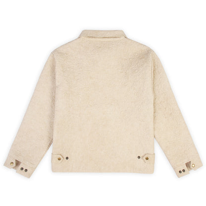 Main: Image of the Drew Unisex Coach 3D Embroidery Jacket in beige, front view Alt texts that 
are accompanied with images like “beige drew coach jacket 3d embroidery design” and “unisex 
beige cotton quilted jacket 3d embroidery” 
