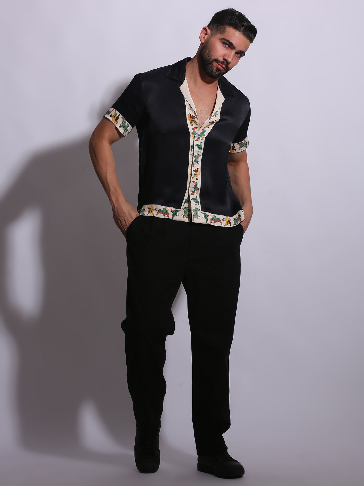  BIRD OF PARADISE SHIRT is designed to bring a sense of movement and individuality 