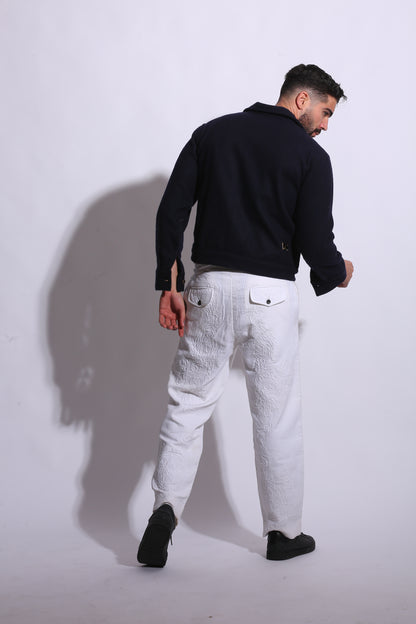 ALDEN NAVY TRUCKER JACKET FOR MEN