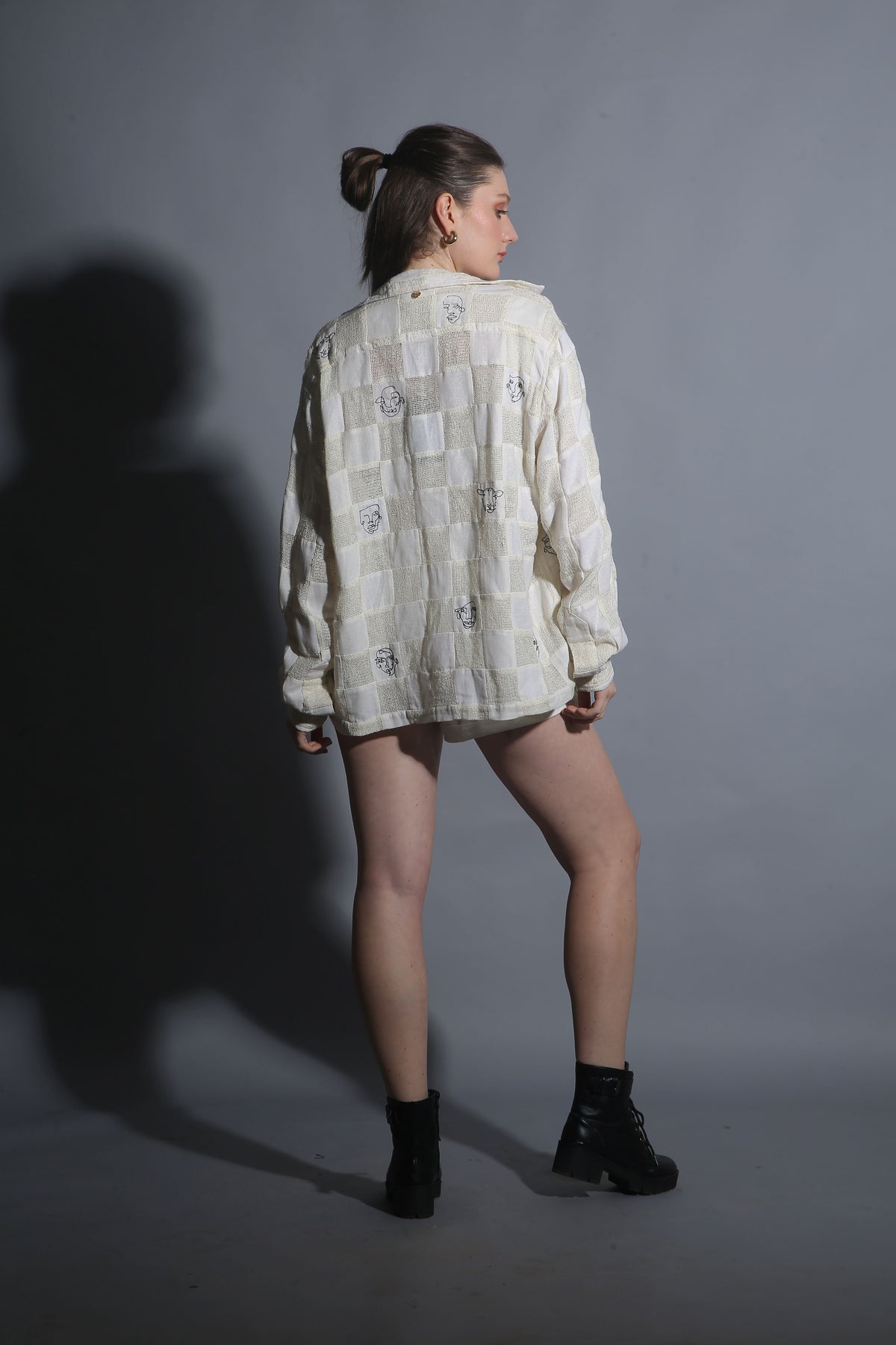 Artful Faces Patchwork Shirt