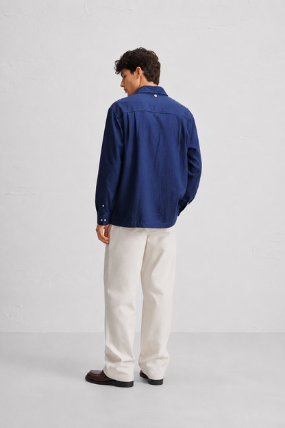 Couching Embroidery Long Sleeve Shirt