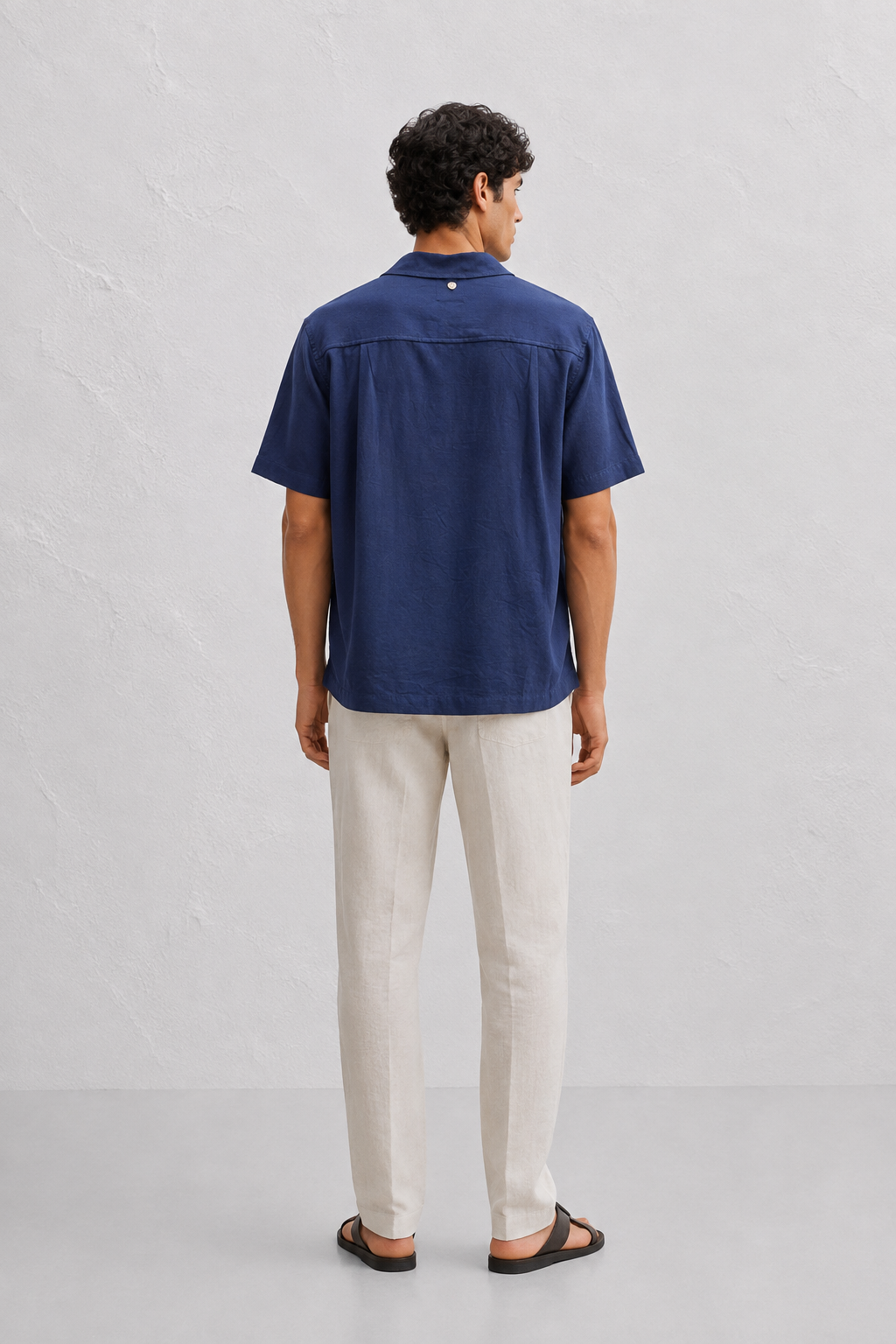 Couching Embroidery Short Sleeve Shirt